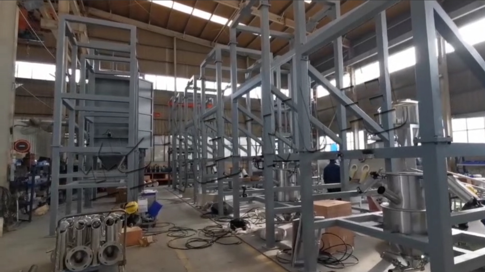 华旭机电-敞开式吨包拆包机设备实拍